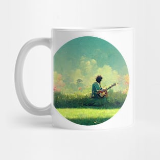 Strumming in the grass Mug